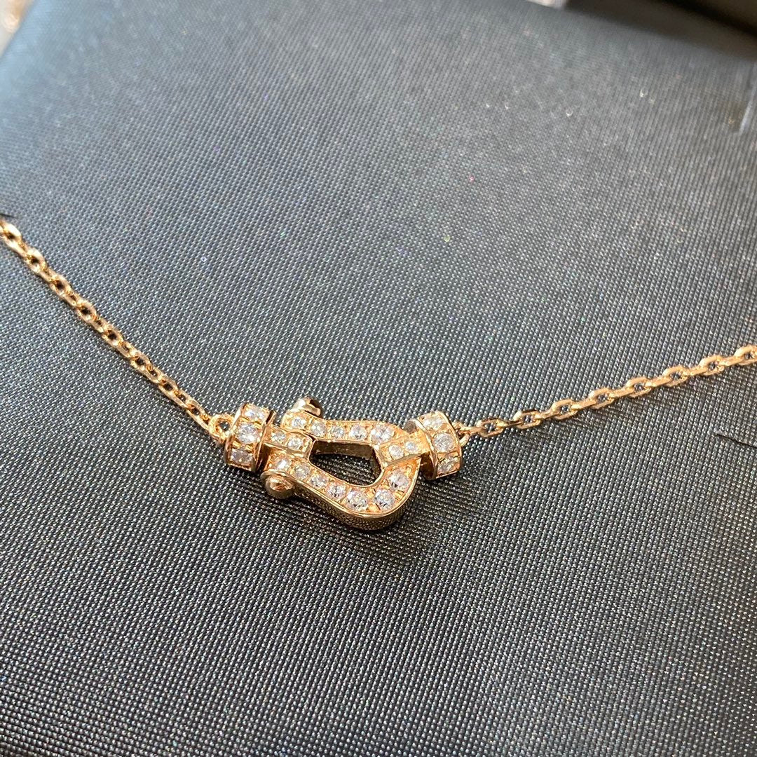 [ELAN LUXE]FORCE 10 DIAMOND PINK GOLD NECKLACE MINI MODEL