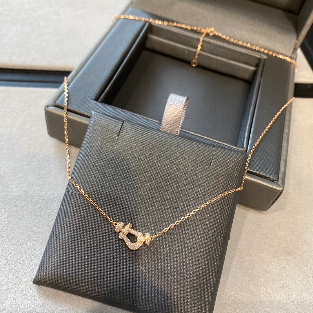 [ELAN LUXE]FORCE 10 DIAMOND PINK GOLD NECKLACE MINI MODEL