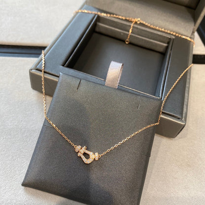 [ELAN LUXE]FORCE 10 DIAMOND PINK GOLD NECKLACE MINI MODEL