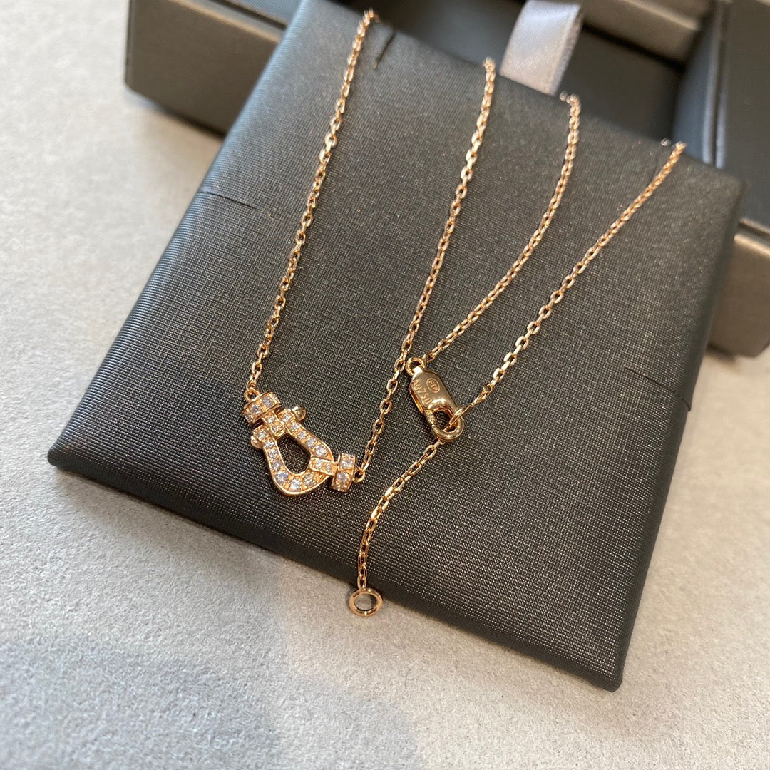 [ELAN LUXE]FORCE 10 DIAMOND PINK GOLD NECKLACE MINI MODEL