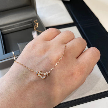 [ELAN LUXE]FORCE 10 DIAMOND PINK GOLD NECKLACE MINI MODEL