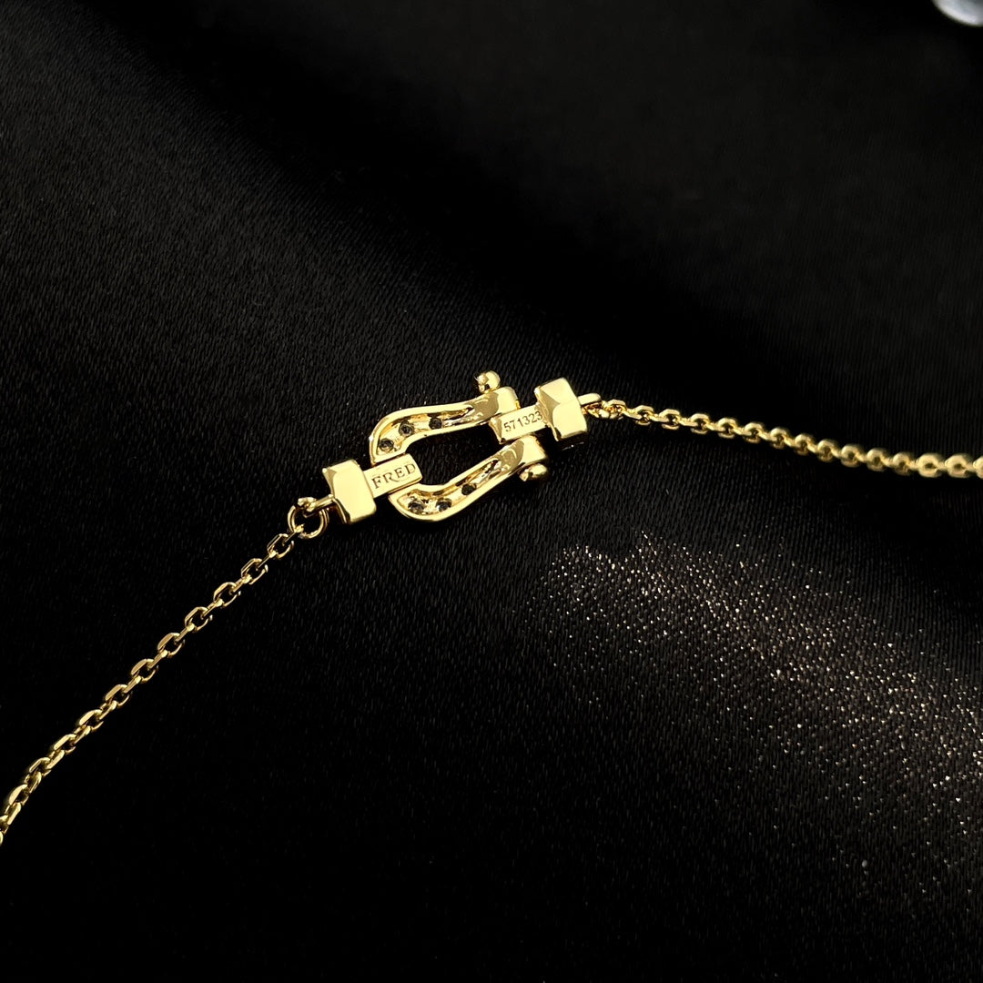 [ELAN LUXE]FORCE 10 FULL DIAMOND BUCKLE CHAIN LINK MINI MODEL