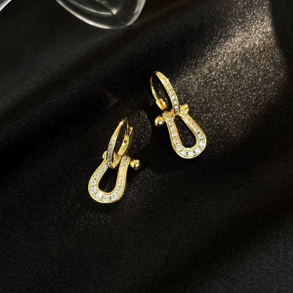 [ELAN LUXE]FORCE 10 FULL DIAMOND DROP EARRINGS MEDIUM MODEL