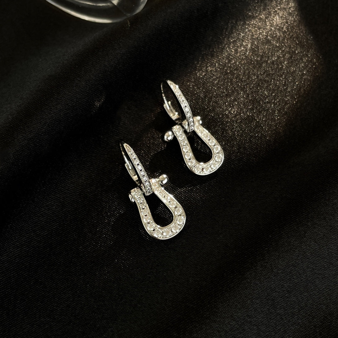 [ELAN LUXE]FORCE 10 FULL DIAMOND DROP EARRINGS MEDIUM MODEL