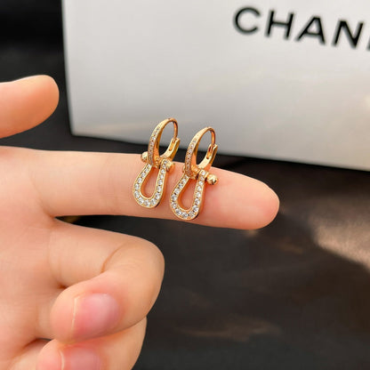 [ELAN LUXE]FORCE 10 FULL DIAMOND DROP EARRINGS MEDIUM MODEL