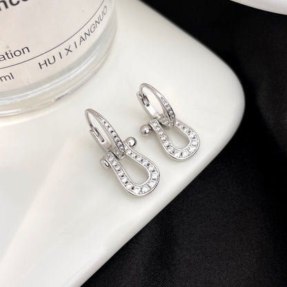 [ELAN LUXE]FORCE 10 FULL DIAMOND DROP EARRINGS MEDIUM MODEL