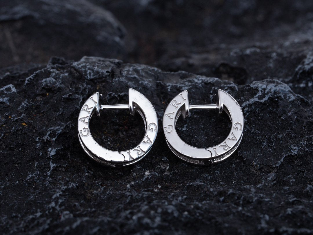 [ELAN LUXE]ZERO 1 MINI SILVER DIAMOND EARRINGS