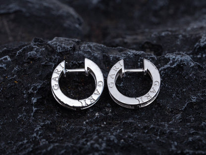 [ELAN LUXE]ZERO 1 MINI SILVER DIAMOND EARRINGS