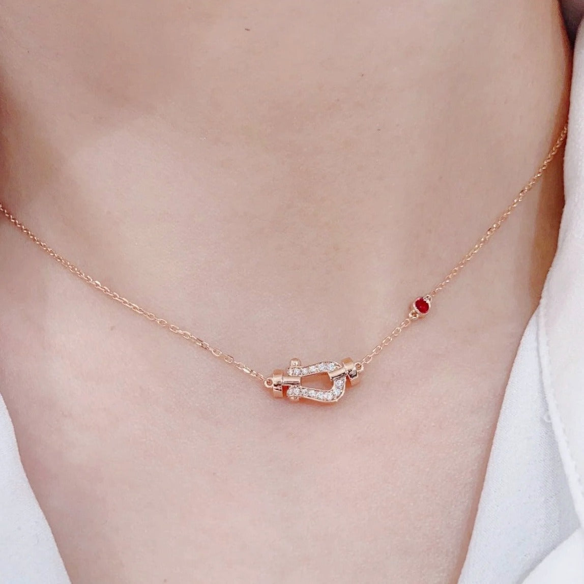 [ELAN LUXE]FORCE 10 DIAMOND PINK GOLD NECKLACE