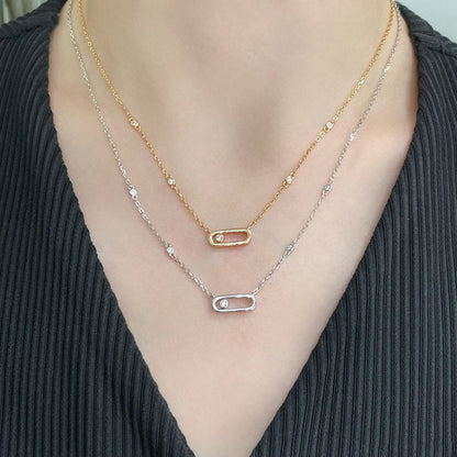 [ELAN LUXE]MOVE UNO DIAMOND NECKLACE