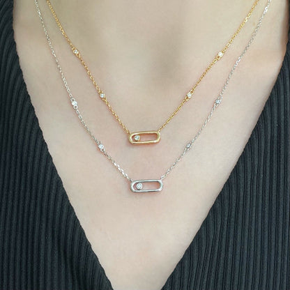 [ELAN LUXE]MOVE UNO DIAMOND NECKLACE