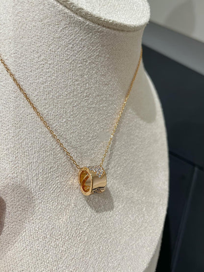 [ELAN LUXE]LIENS EVIDENCE DIAMOND PAVED NECKLACE