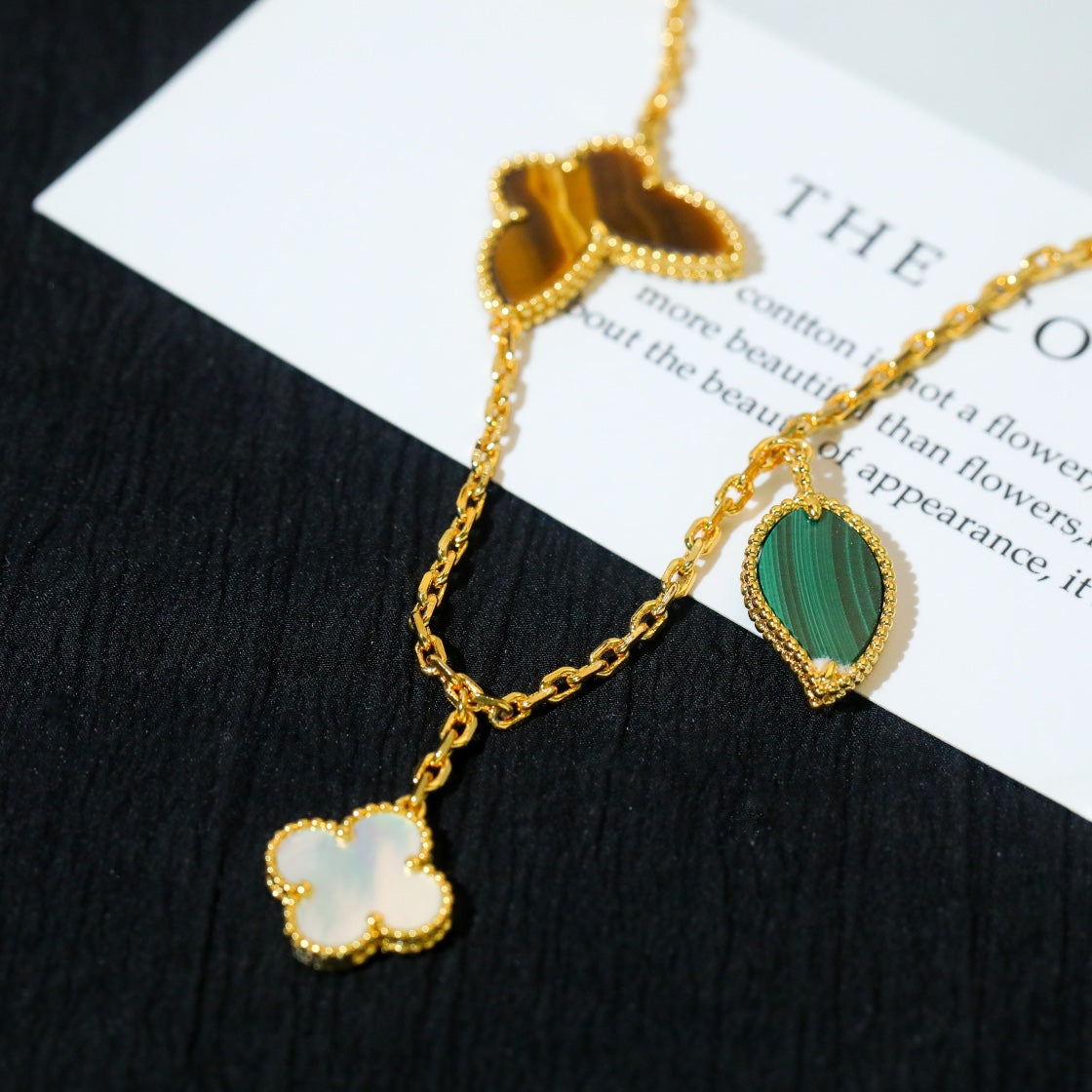 [ELAN LUXE]LUCKY SPRING 5 MOTIF GOLD BRACELET