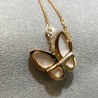 [ELAN LUXE]BUTTERFLY MOP DIAMOND NECKLACE