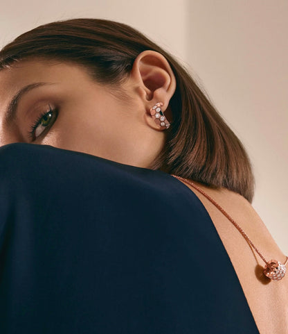 [ELAN LUXE]BEE LOVE DIAMOND HOOP EARRINGS