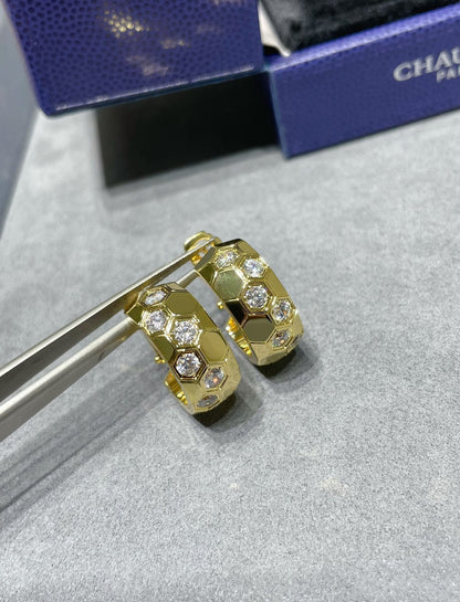 [ELAN LUXE]BEE LOVE DIAMOND HOOP EARRINGS