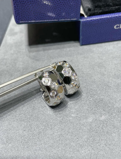 [ELAN LUXE]BEE LOVE DIAMOND HOOP EARRINGS