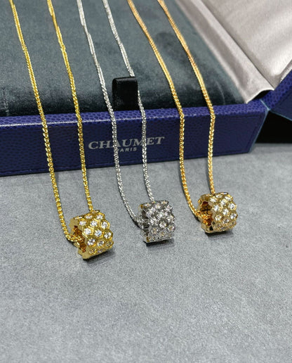 [ELAN LUXE]BEE LOVE DIAMOND PAVED 3 ROW NECKLACE