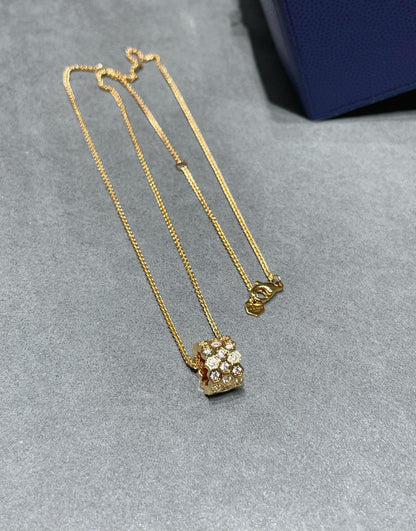 [ELAN LUXE]BEE LOVE DIAMOND PAVED 3 ROW NECKLACE