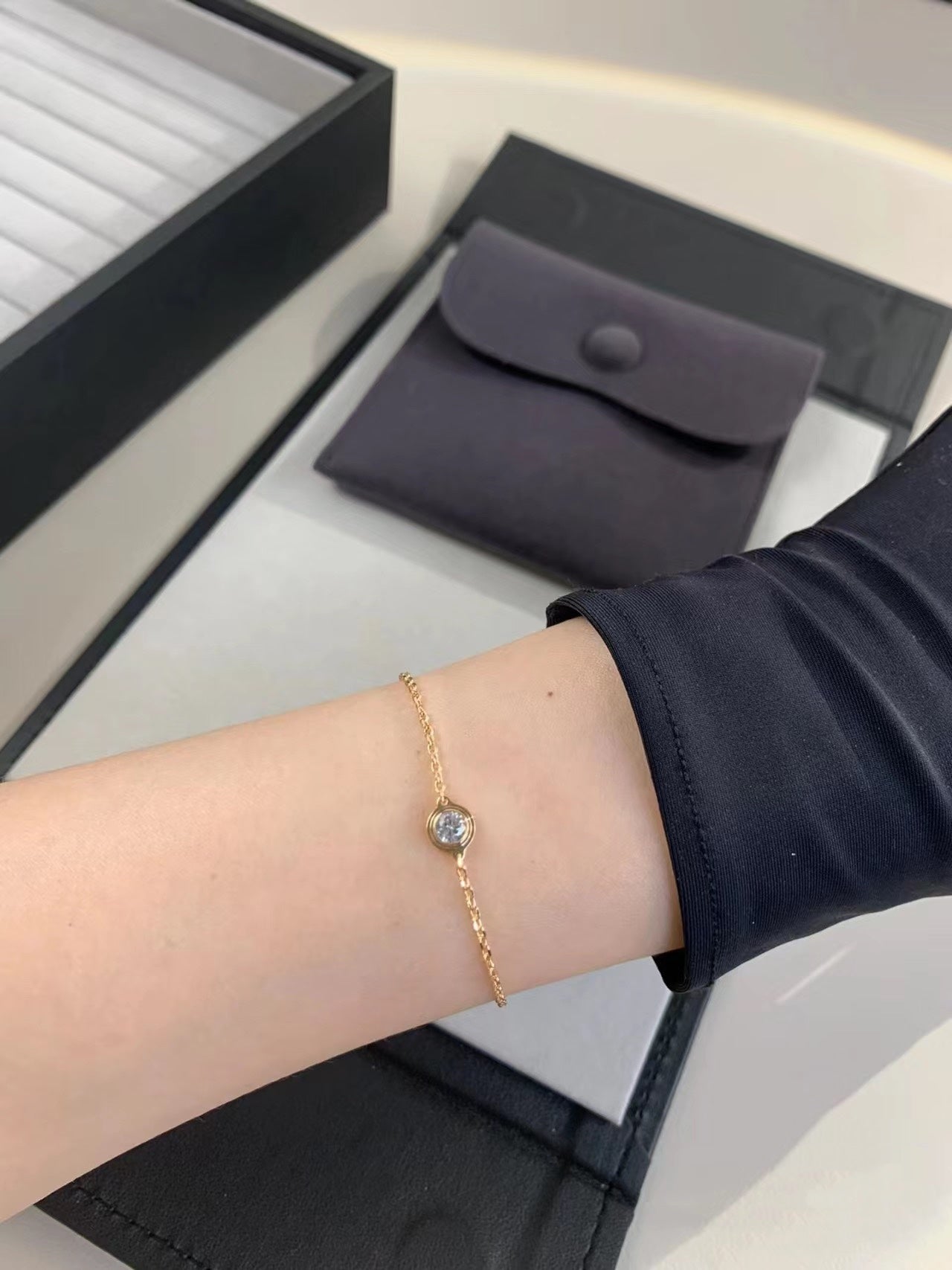 [ELAN LUXE]DAMOUR DIAMOND LINK BRACELET