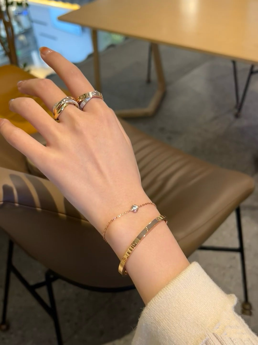 [ELAN LUXE]DAMOUR DIAMOND LINK BRACELET