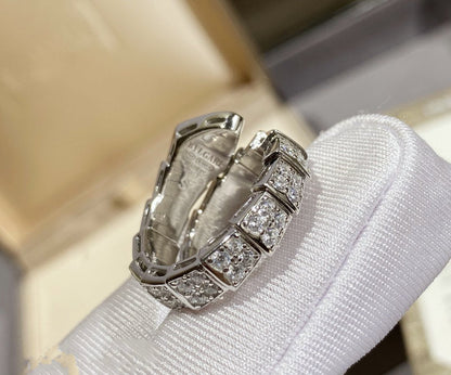 [ELAN LUXE]SERPENTI RING SILVER DIAMOND PAVED