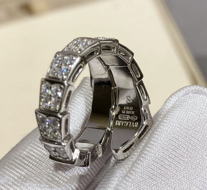 [ELAN LUXE]SERPENTI RING SILVER DIAMOND PAVED