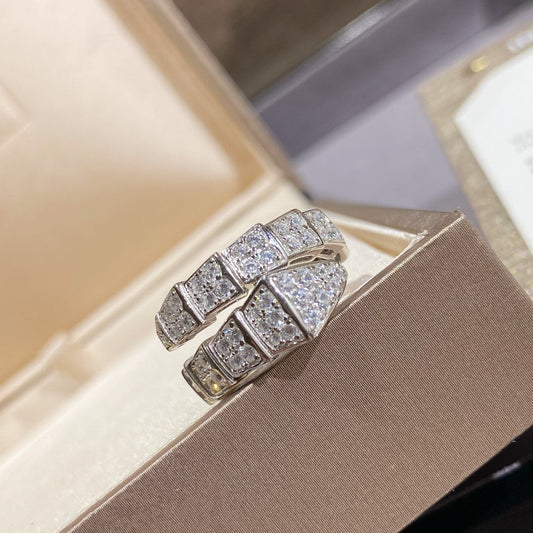 [ELAN LUXE]SERPENTI RING SILVER DIAMOND PAVED