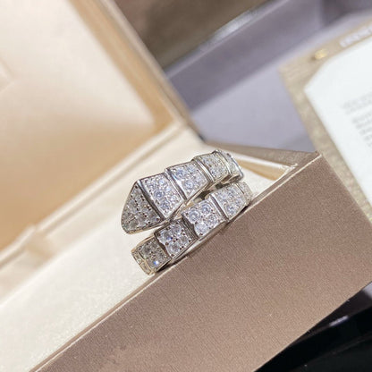 [ELAN LUXE]SERPENTI RING SILVER DIAMOND PAVED