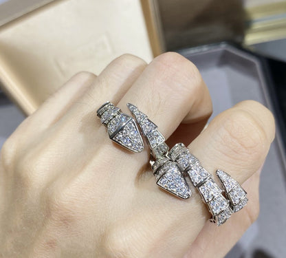[ELAN LUXE]SERPENTI LARGE RING SILVER DIAMOND PAVED