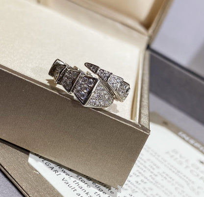 [ELAN LUXE]SERPENTI LARGE RING SILVER DIAMOND PAVED