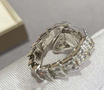[ELAN LUXE]SERPENTI LARGE RING SILVER DIAMOND PAVED