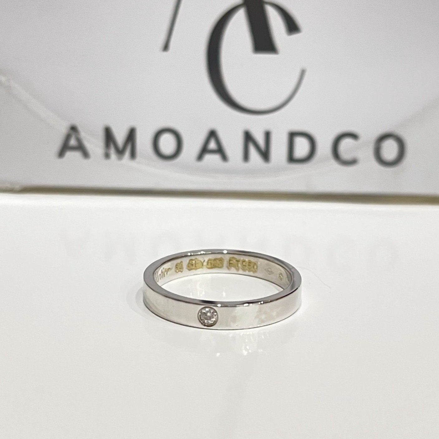 [ELAN LUXE]LOVE RING 4MM 1 DIAMOND