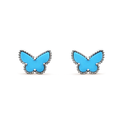 [ELAN LUXE]BUTTERFLY TURQUOISE EARRINGS SILVER