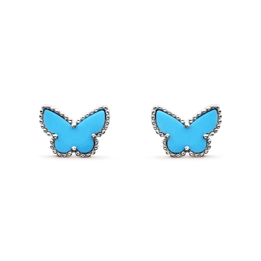 [ELAN LUXE]BUTTERFLY TURQUOISE EARRINGS SILVER