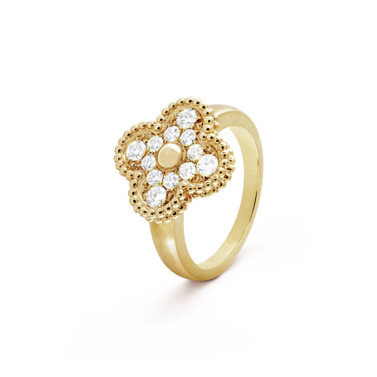 [ELAN LUXE]CLOVER DIAMOND RING