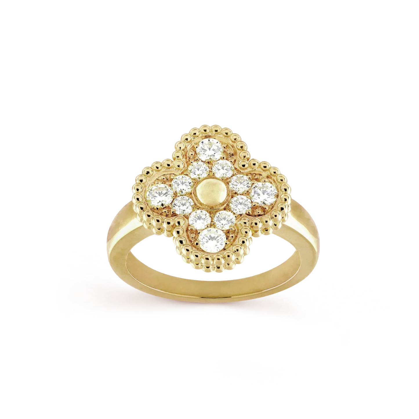 [ELAN LUXE]CLOVER DIAMOND RING