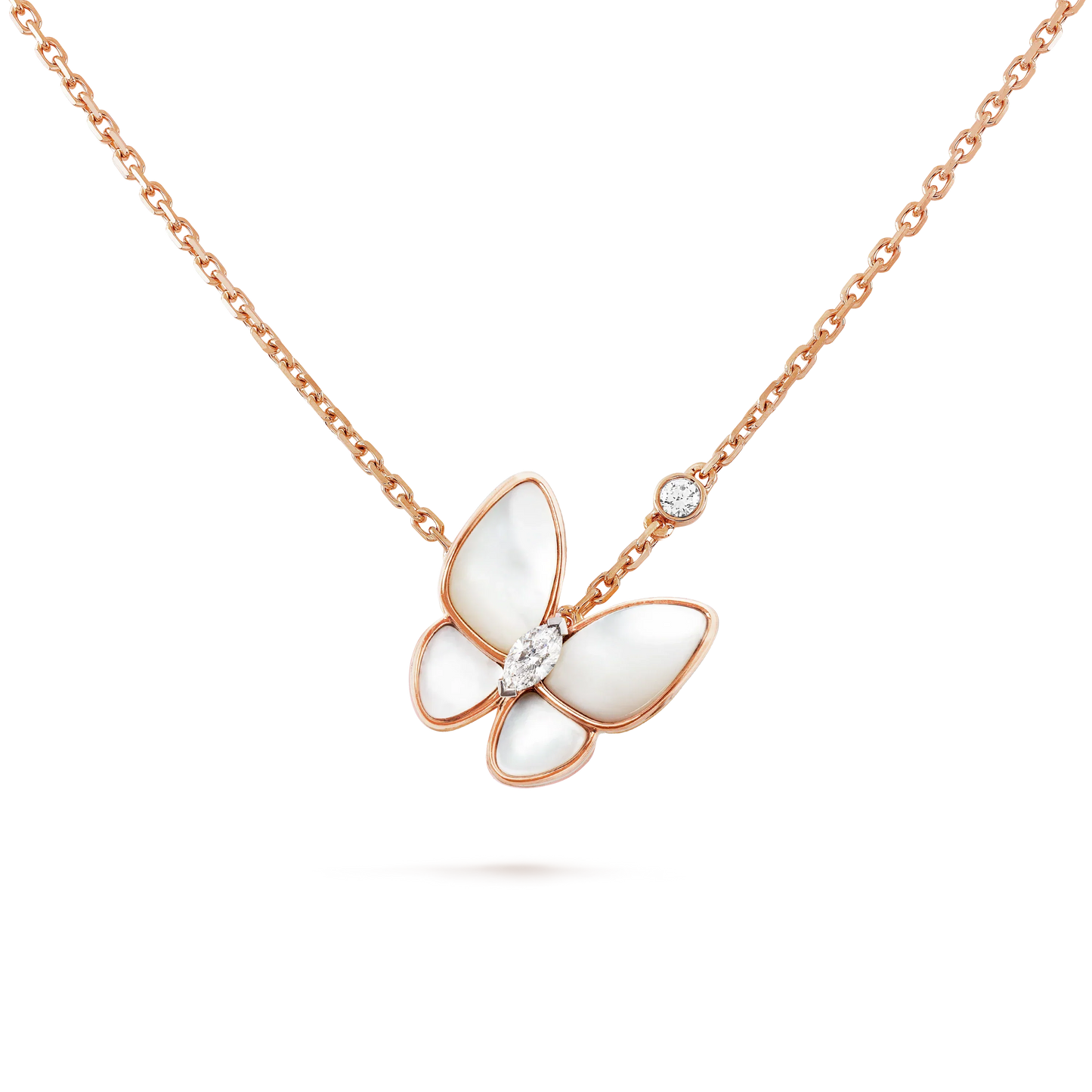 [ELAN LUXE]BUTTERFLY MOP DIAMOND NECKLACE