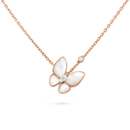 [ELAN LUXE]BUTTERFLY MOP DIAMOND NECKLACE
