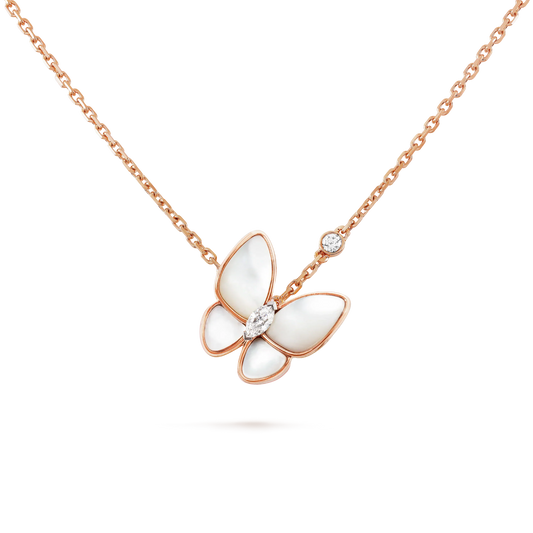 [ELAN LUXE]BUTTERFLY MOP DIAMOND NECKLACE