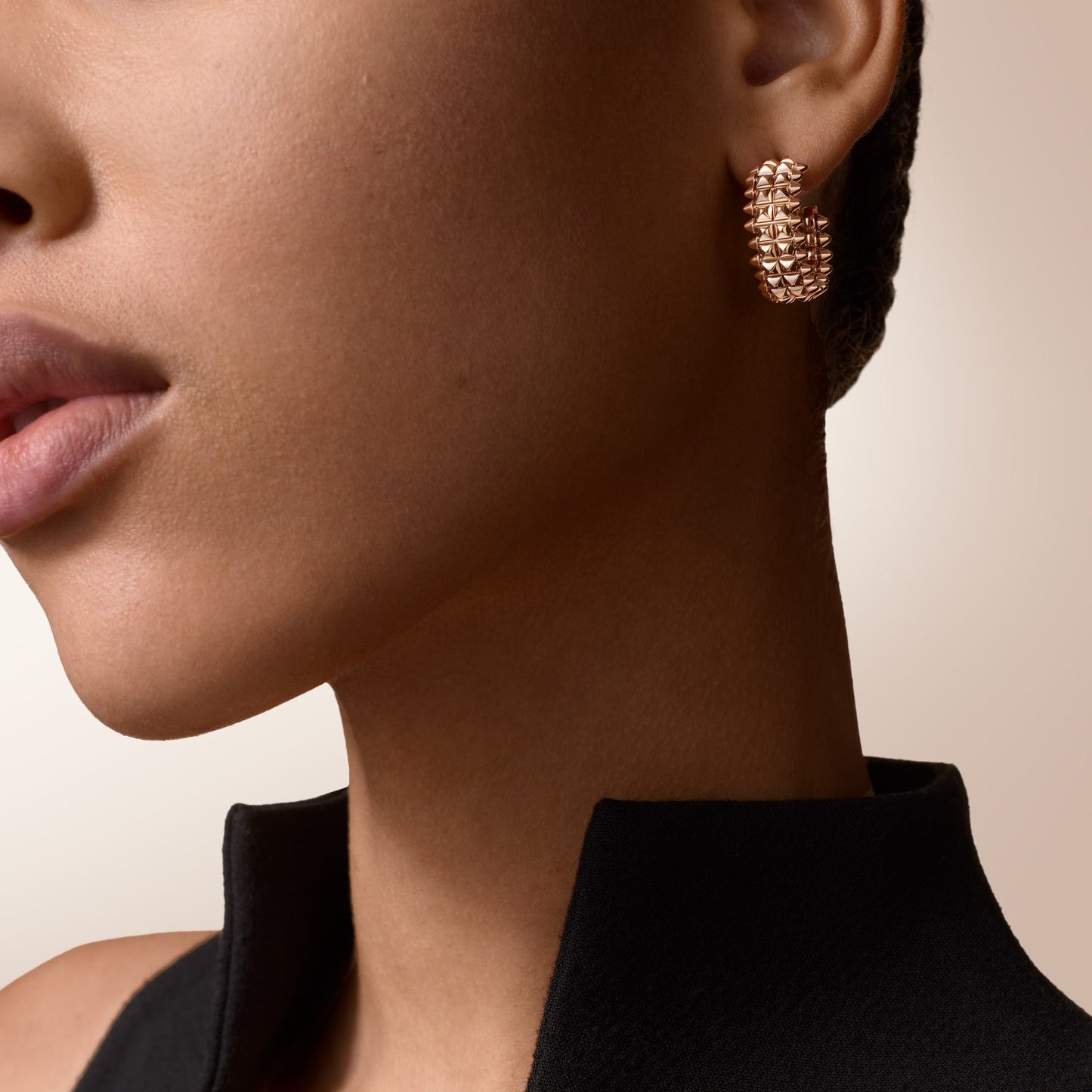 [ELAN LUXE]CLASH 9.2MM DOUBLE ROW EARRINGS