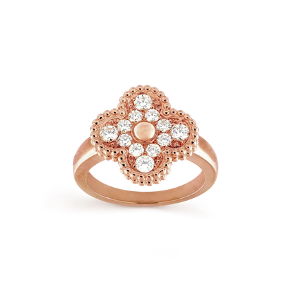 [ELAN LUXE]CLOVER DIAMOND RING