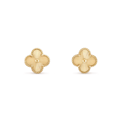 [ELAN LUXE]CLOVER MINI 9.5MM LASER EARRINGS