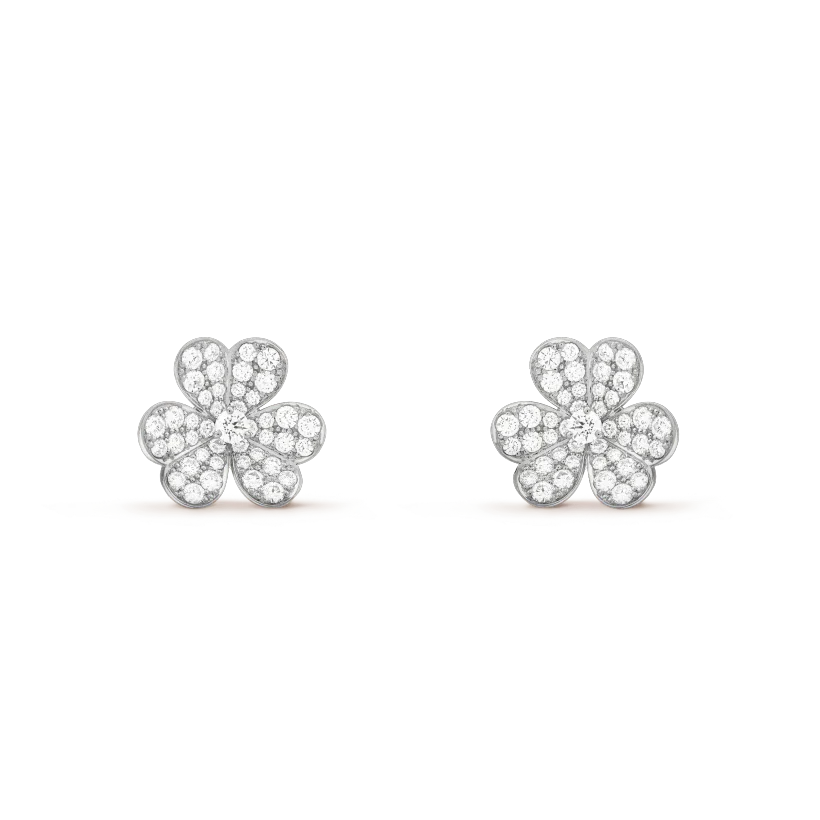 [ELAN LUXE]CLOVER COMOS DIAMOND EARRINGS SILVER