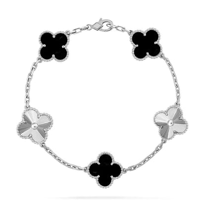 [ELAN LUXE] CLOVER 5 MOTIF ONYXS BRACELET COLLECTION