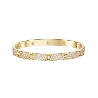 [ELAN LUXE]LOVE BRACELET 6.1MM DIAMOND-PAVED 10 BIG DIAMONDS