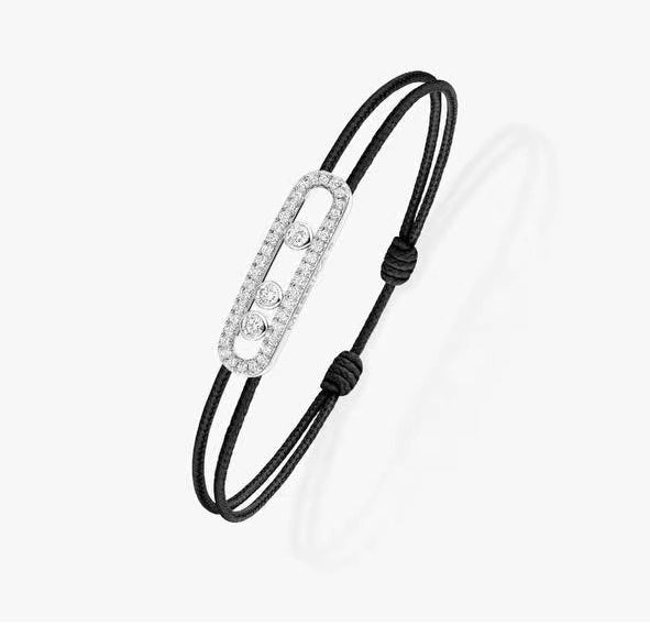[ELAN LUXE]Messika Care(s) pink cord pav bracelet