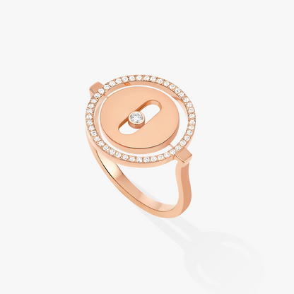 [ELAN LUXE]LUCKY MOVE PINK GOLD DIAMOND RING