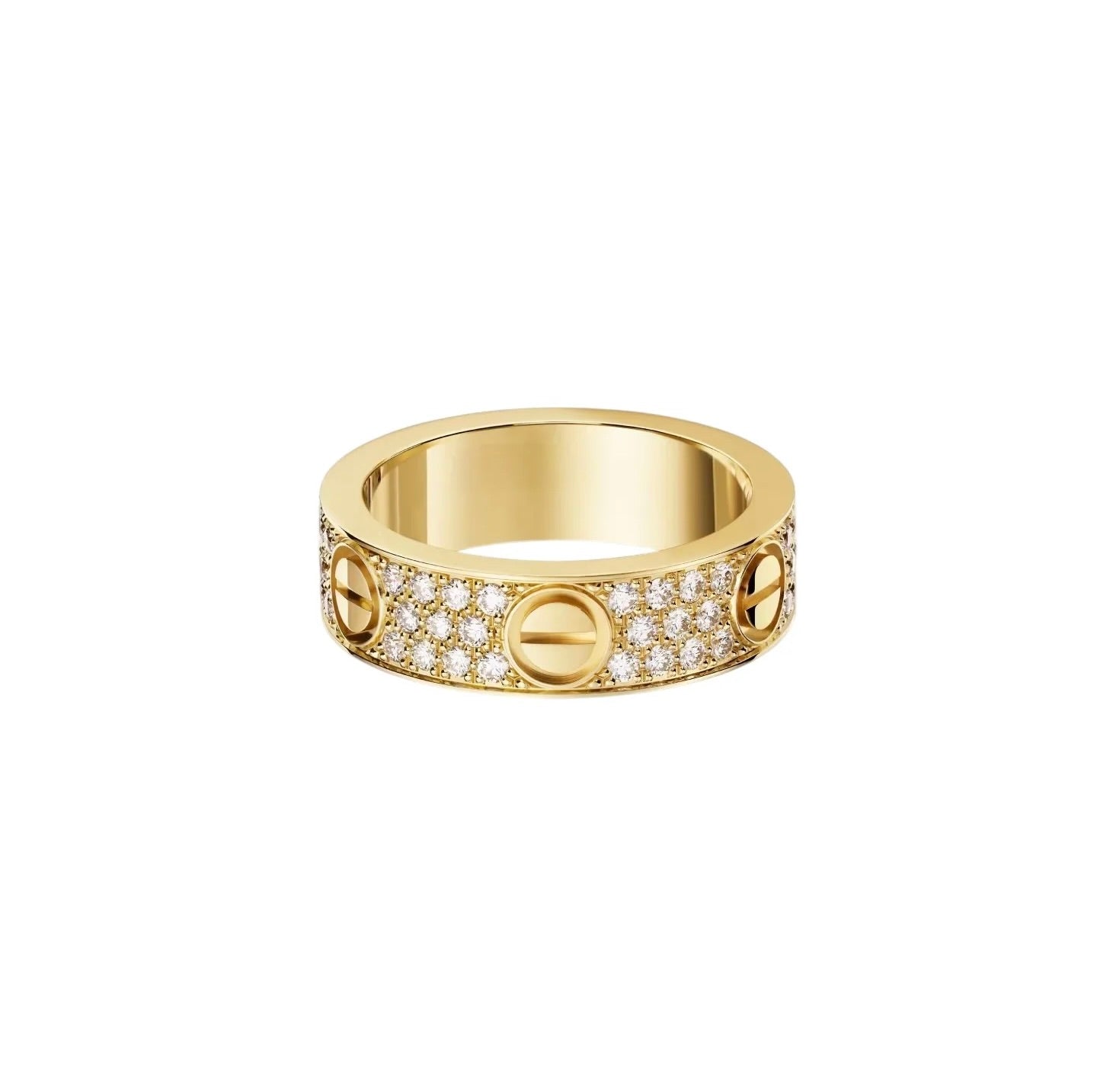 [ELAN LUXE]LOVE RING 5.5MM DIAMONDS PAVED