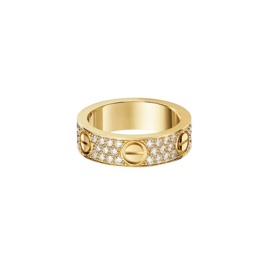 [ELAN LUXE]LOVE RING 5.5MM DIAMONDS PAVED
